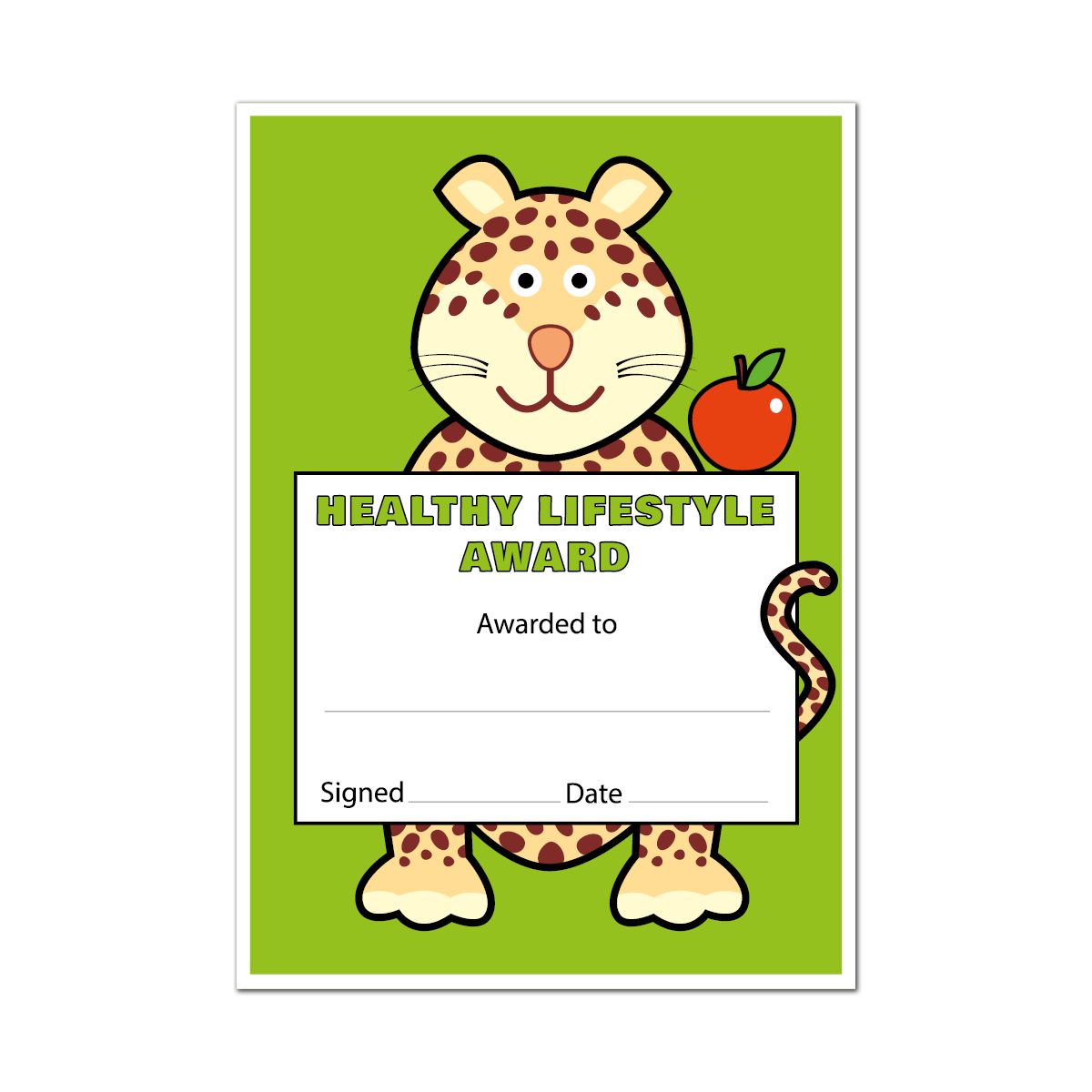 Certificate: Healthy Lifestyle Award