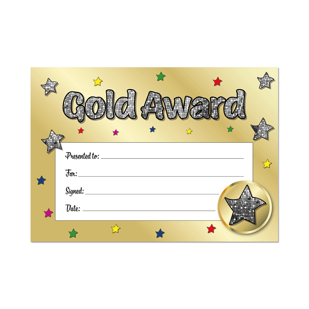 Sparkling Certificate: Gold Award