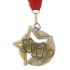 Medal: Gold Music Medal On Ribbon