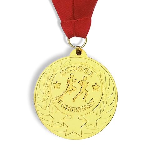 gw 60mm Gold Mini Star Gymnastics Medal with Ribbon AM719G 