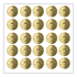 Sticker: Smiley Face - Gold Metallic Foil