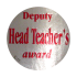 Sticker: Deputy Head Teacher`s Award – Silver Metallic Foil