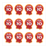 Sticker: I Am 10 - Rosette