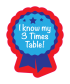 Sticker: I Know My 3 Times Table - Rosette