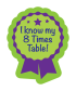 Sticker: I Know My 8 Times Table - Rosette