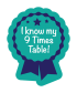 Sticker: I Know My 9 Times Table - Rosette