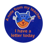 Sticker: Note From My Teacher - I Have A Letter Today