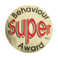 Sticker: Super Behaviour Award – Gold Metallic Foil