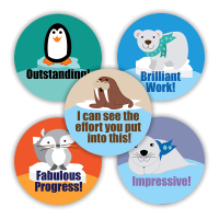 School Stickers: Arctic Animals Variety Pack