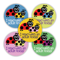 Sticker: I Read With An Adult Today Variety Pack