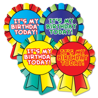Sticker: It`s My Birthday Today Rosette
