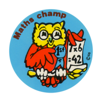 Sticker: Maths Champ - Owl