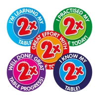 Sticker: 2x Times Table Effort And Progress