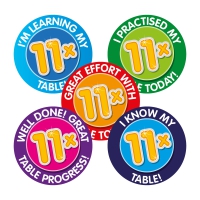 Sticker: 11 x Times Table Effort And Progress