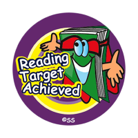 Sticker: Reading Target Achieved – Smiling Book