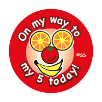 Sticker: On My Way to My 5 Today! - Fruit