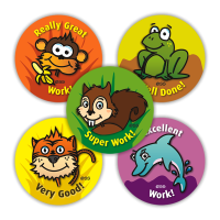 School Stickers: Praise Variety Pack - Animals