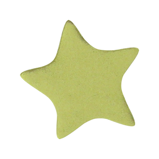 Sticker: Plain Gold Star - Gold Metallic Foil