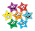 Sticker: Die Cut Coloured Stars - Midi