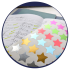 Foil Sticker: Foil Multicolour Star Midi Stickers