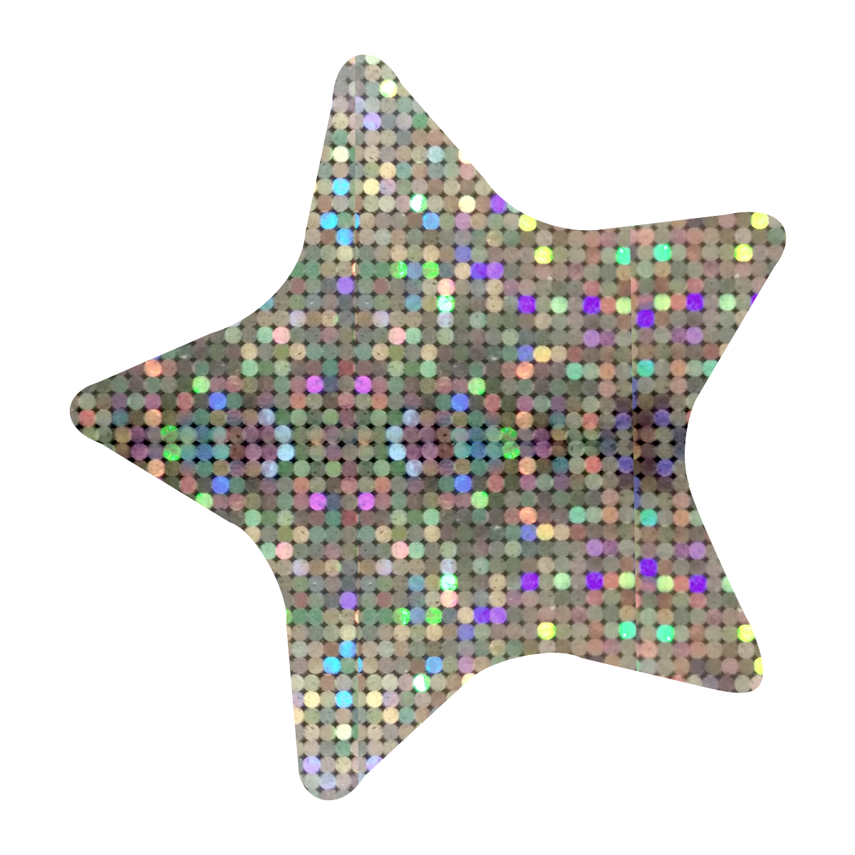 Sparkling Sticker: Sparkling Silver Star Midi Stickers