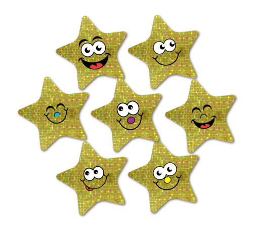 19mm Stars And Smiles Stickers Superstickers