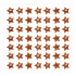 Sparkling Sticker: Smiley Sparkling Bronze Star Midi Stickers