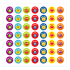 Sticker: Coloured Blobs