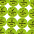 Personalised Sticker: Single Sort - Neon Green 30mm