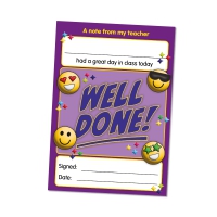 Notepad: Emoji Well Done - Teacher Quick Note Pad