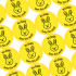 Personalised Sticker: Single Sort - Neon Yellow 35mm