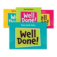 Postcard: Quick Personalised - Well Done Jewel Colours (4 Designs, 32 Postcards/Pack)