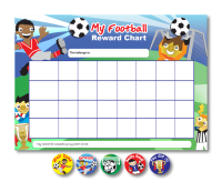 Home Learning Reward Charts And Stickers Set: Football