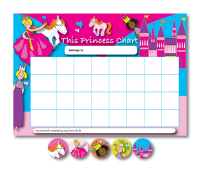 Home Learning Reward Charts And Stickers Set: Princess