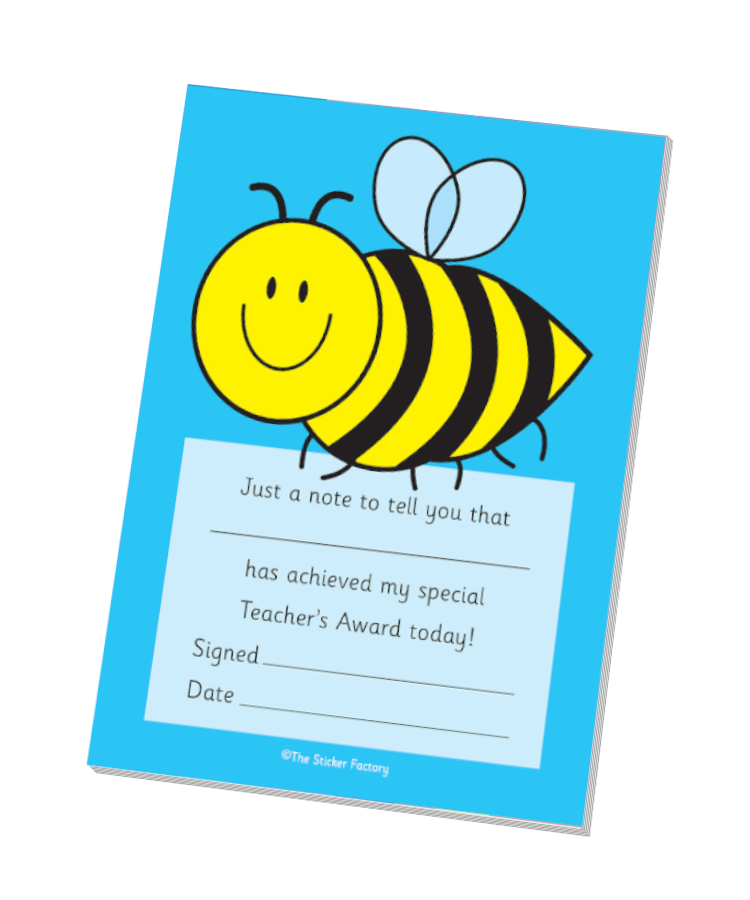 Bee Reward Notepad • Special Teachers Award • Pack Of 50