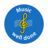 Music `Well Done` Curriculum Stickers (24mm)