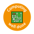 Computing Well Done Stickers (24mm)