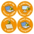 Computing - 38mm Mixed Caption Curriculum Stickers. 5 Sheets - 75 Stickers.