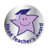 Head Teacher`s Award Metallic Star Stickers (38mm)