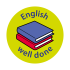 English - Well Done Curriculum Stickers (24mm)
