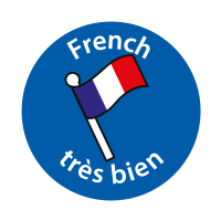 French Tres Bien Stickers (24mm)