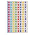 12mm Sparkly Mini Smileys.2 Sheets, 208 Stickers Per Pack.