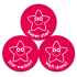 Budget Stickers - Red Star (38mm) - Pack Of 30