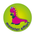 Dino Monster Effort Stickers (38mm)