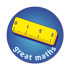 Great Maths - Ruler Sticker (38mm)