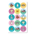 Vanilla Scented Seaside Stickers, 75 38mm mixed praise Scratch And Sniff Stickers