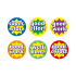 A5 10mm Star Words Stickers - Pack Of 750