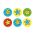 Team Colour Star Stickers (10mm)