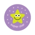 Blueberry 38mm `Super Star` Scratch And Sniff Stickers