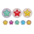 28/12mm Sparkly Stickers, Smiley Stars - Pack Of 78